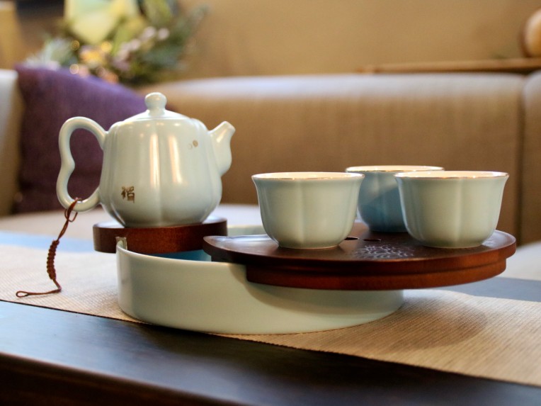 Tea-set - Light Blue (traveller friendly)